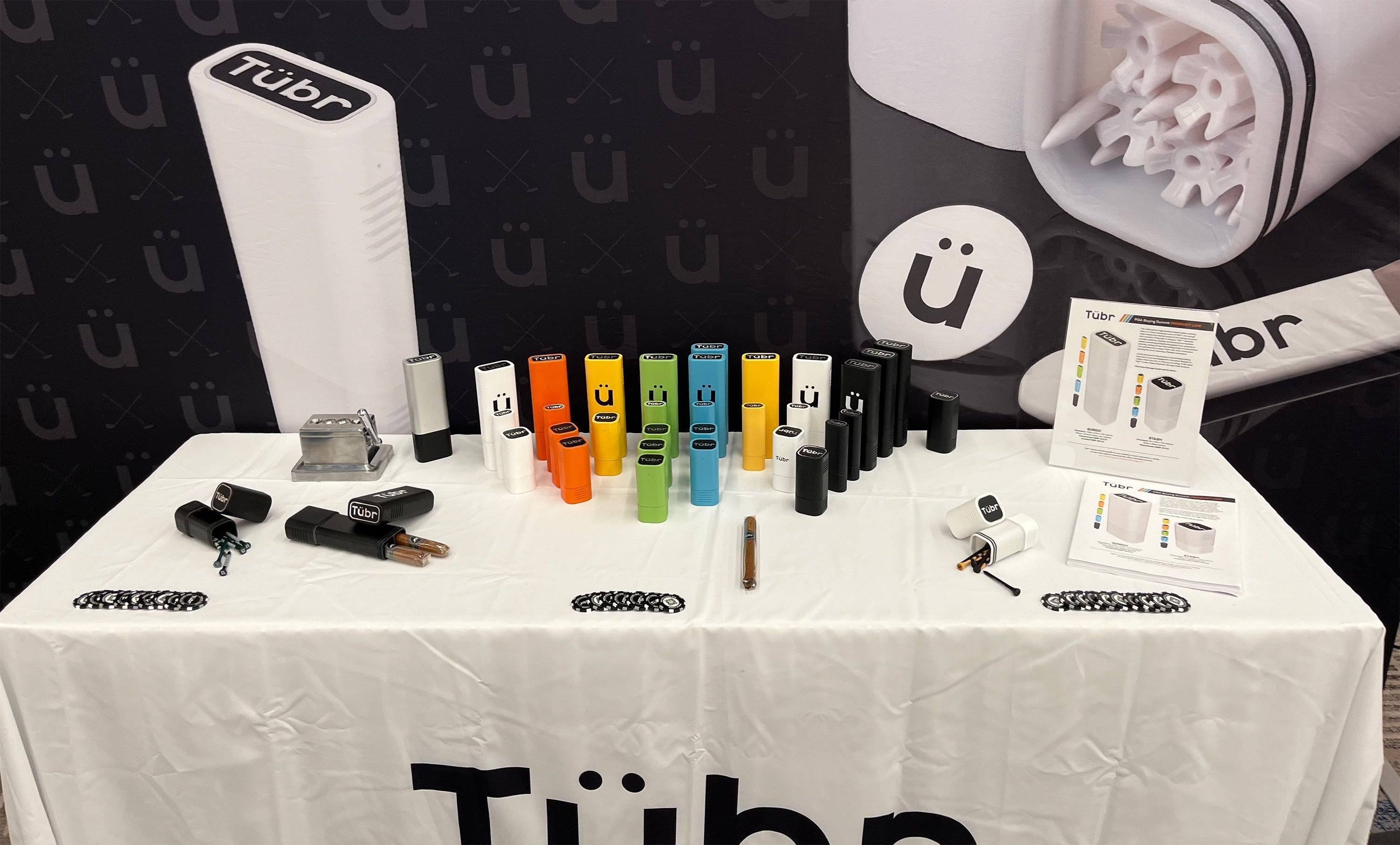 Tubr storage was at the PGA Buying Summit. A perfect container for golf, Tubr was building buzz with big names in the industry as a way to protect cigars and other items..