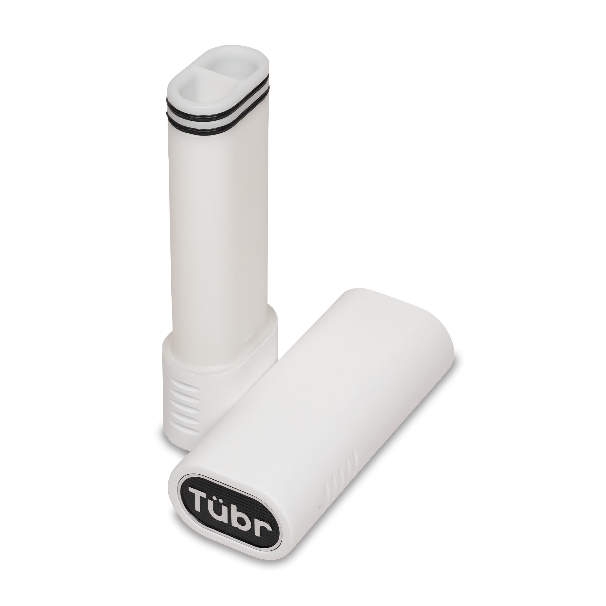 Pocket-sized airtight, waterproof, and odor-proof storage case for pre-rolls, cigarillos, or medication. Discreet, durable, and travel-ready. Open, White Frost